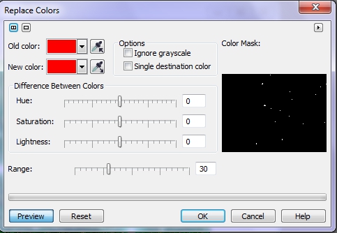 Фильтры Channel mixer и Replace colors в Photo-Paint