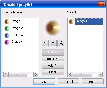 Инструмент Image Sprayer tool (Распылитель) в Corel PHOTO-PAINT