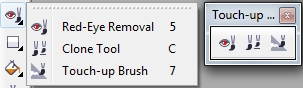 Инструменты группы Touch-up Tools (Инструменты ретуширования)